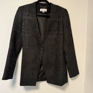 Calvin Klein Textured Black Blazer